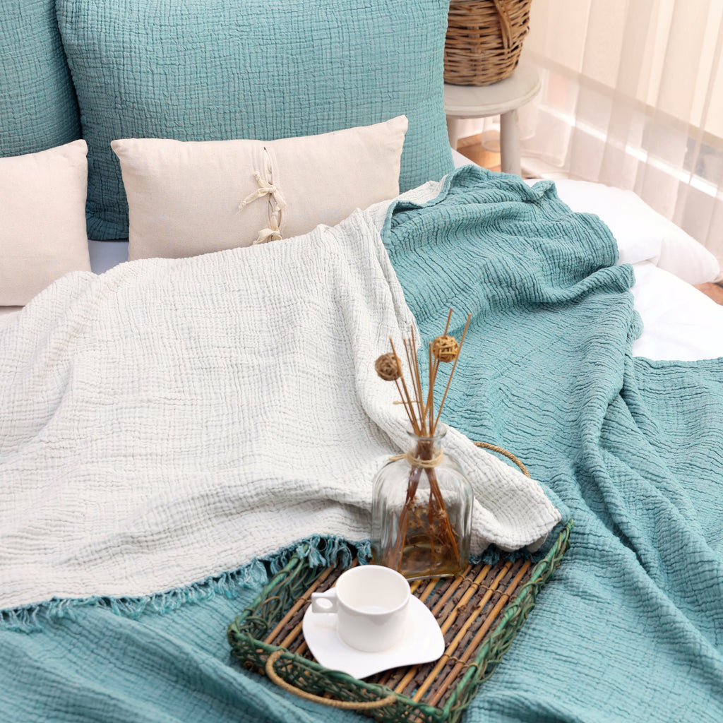 Lidya Soft 4-Layer Muslin Bedspread