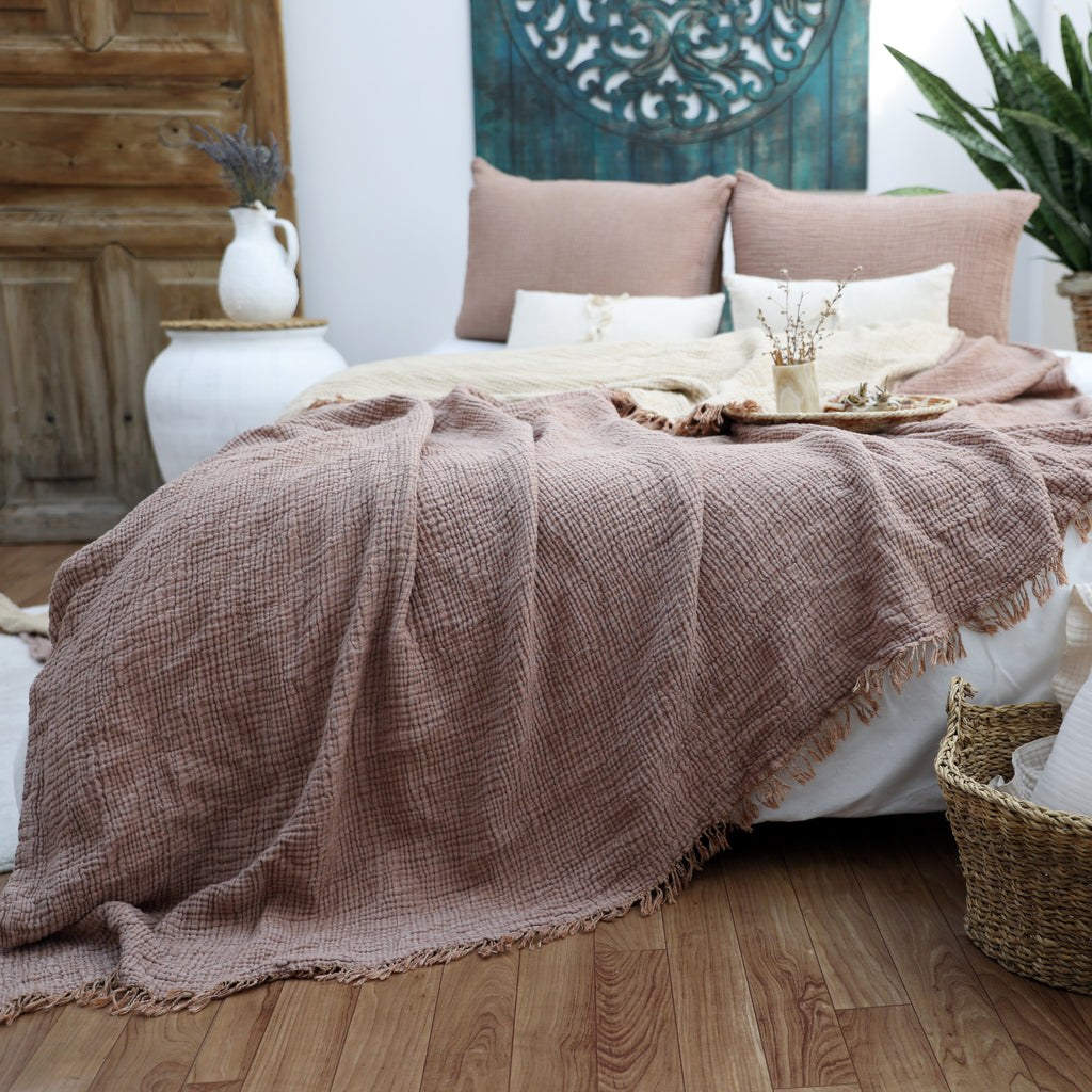 Lidya Soft 4-Layer Muslin Bedspread