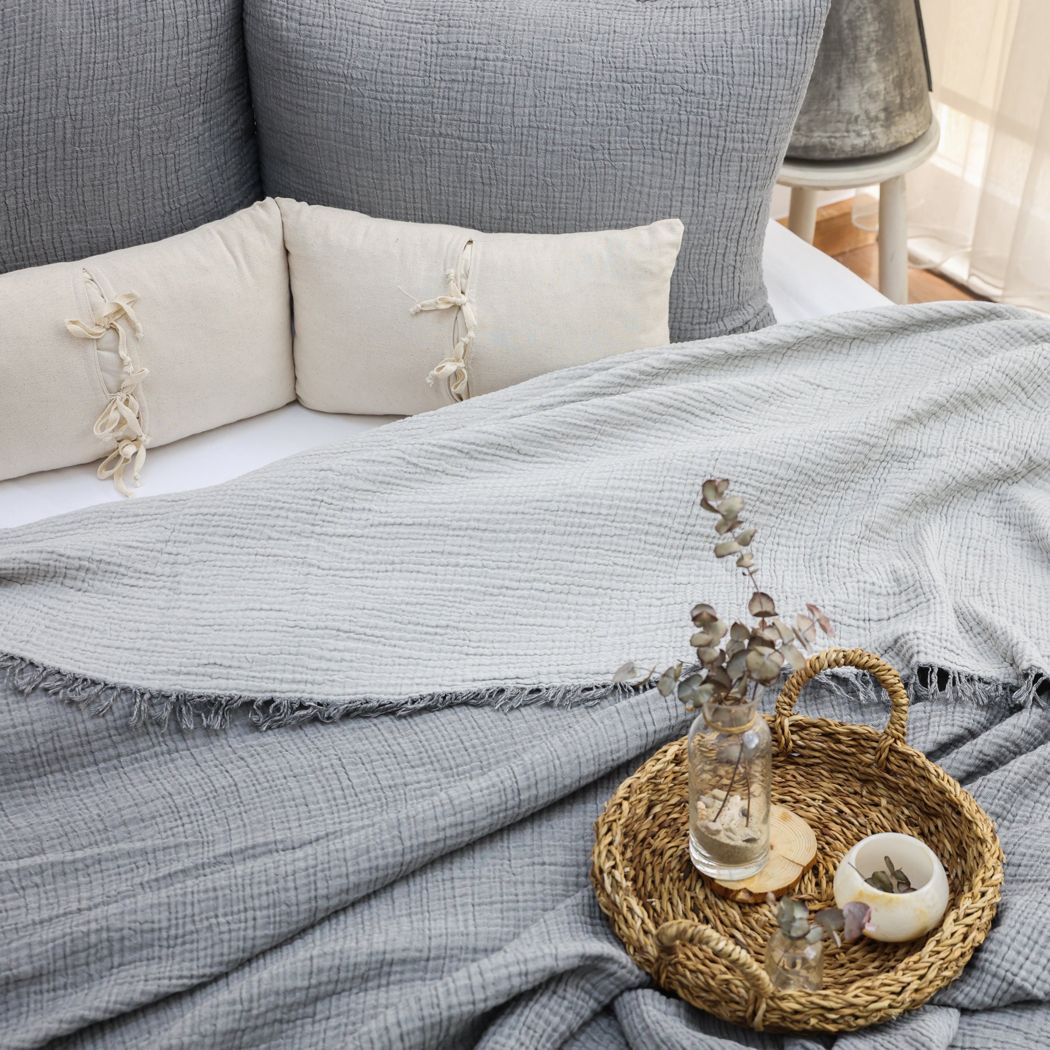 Lidya Soft 4-Layer Muslin Bedspread