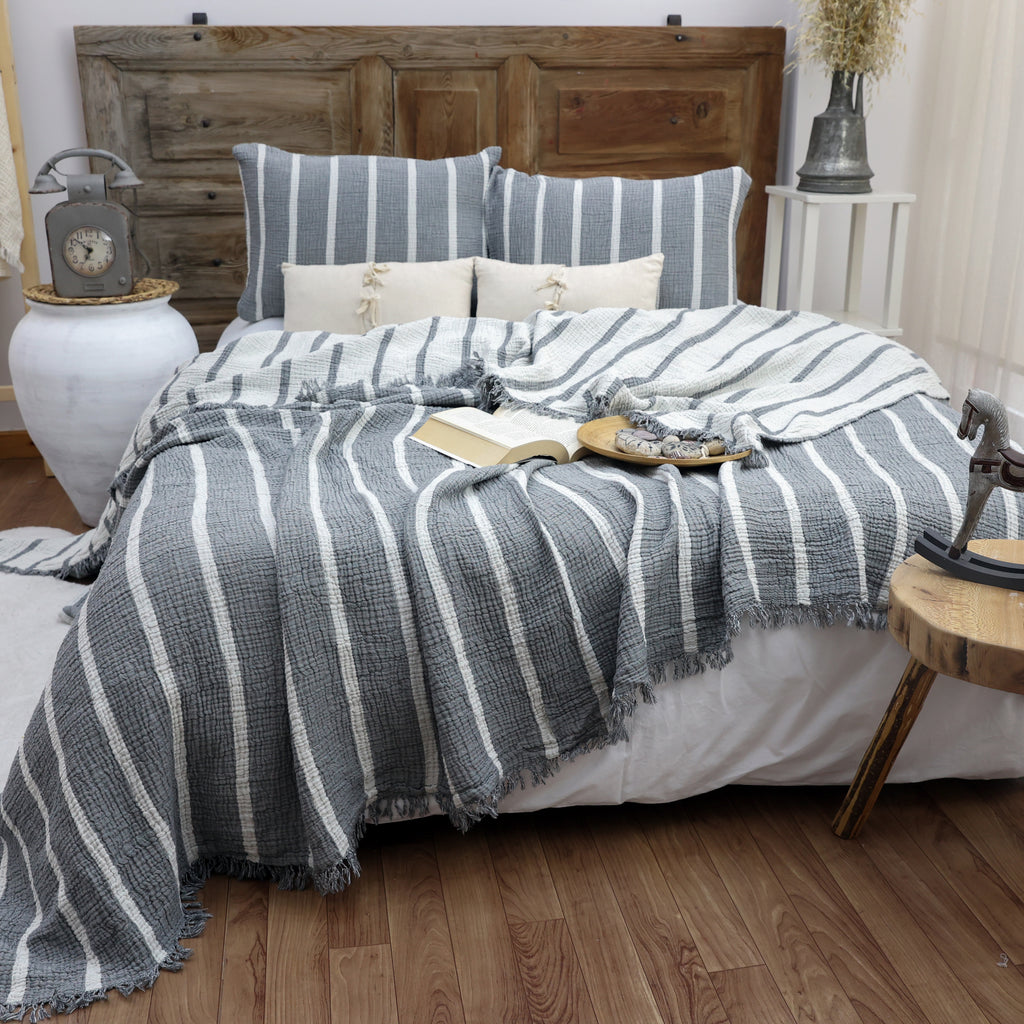 Ethnic Bohemian Cotton Muslin Blanket