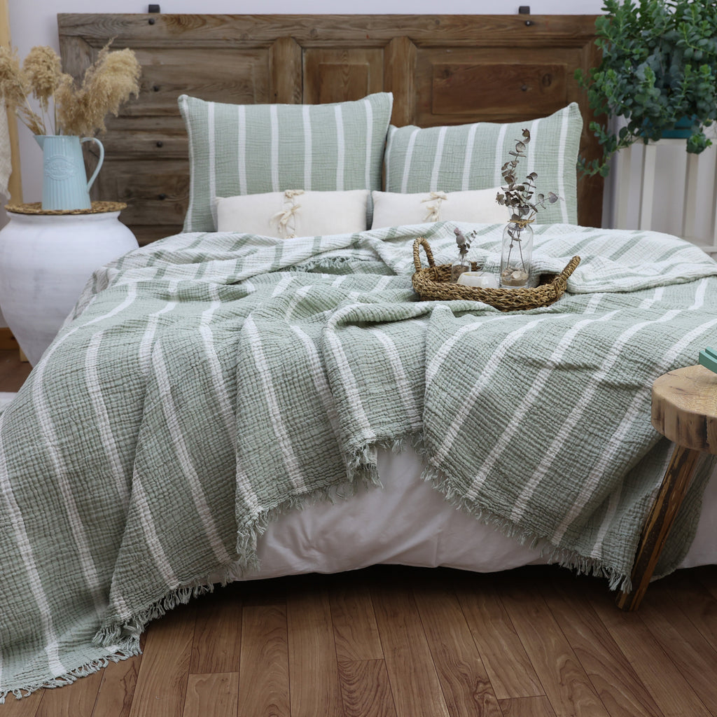 Ethnic Bohemian Cotton Muslin Blanket