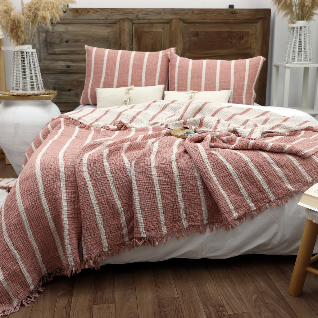 Ethnic Bohemian Cotton Muslin Blanket