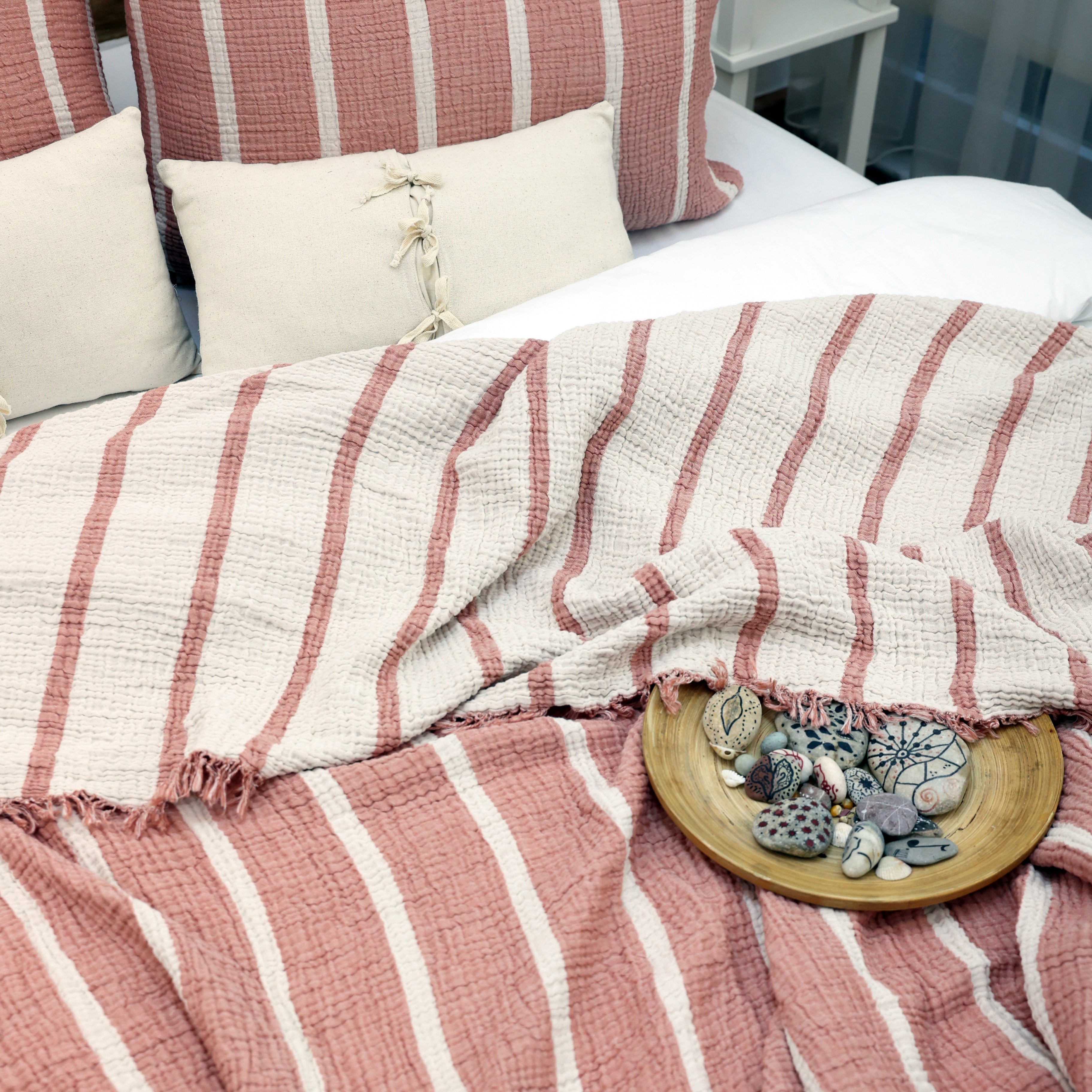 Ethnic Bohemian Cotton Muslin Blanket