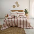 Signature Striped Muslin Duvet Cover Set