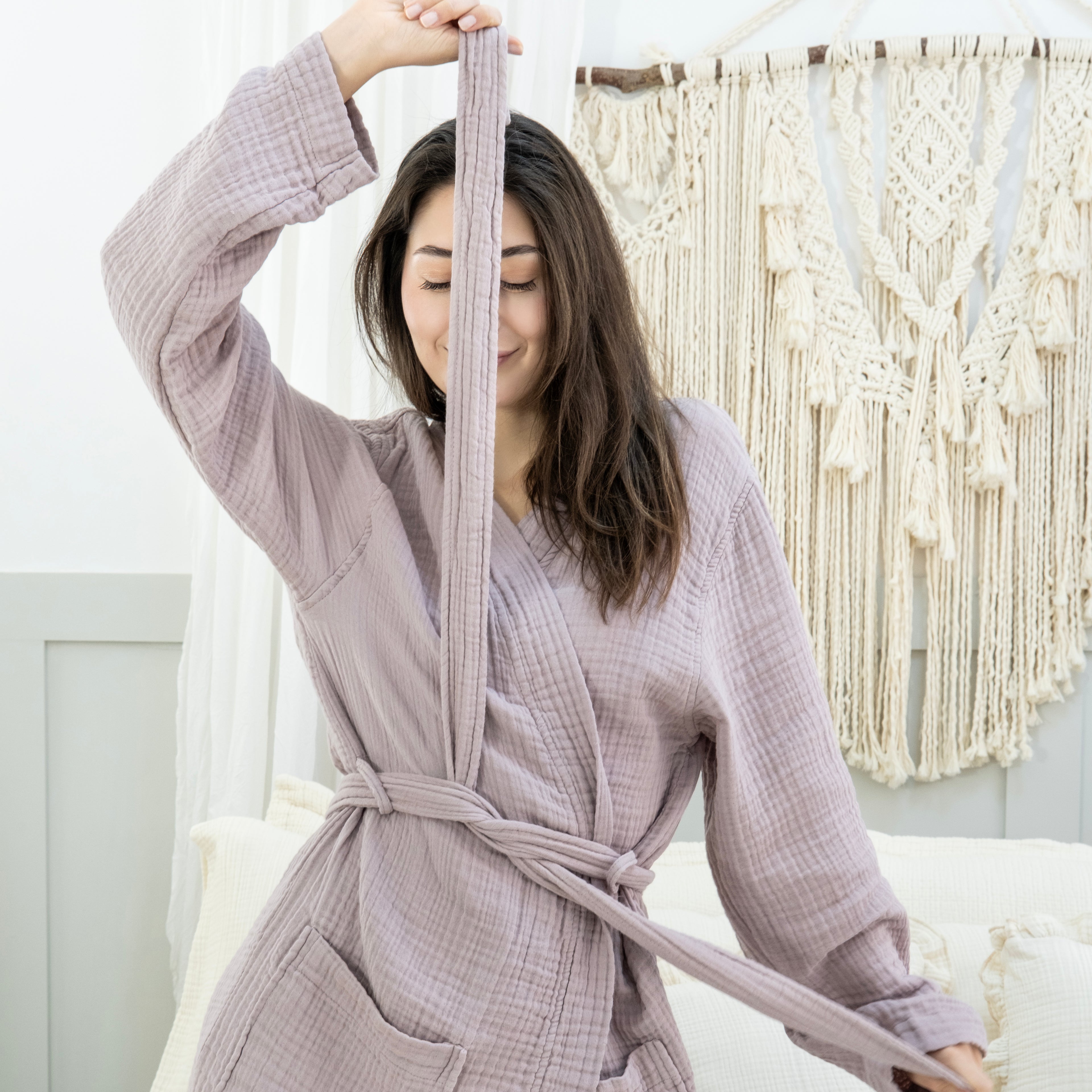 Aura Muslin Kimono Robe