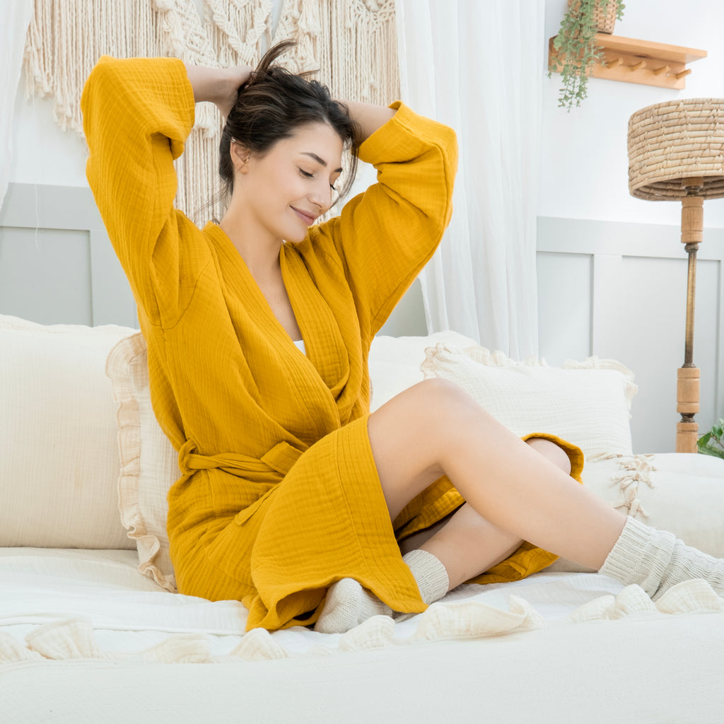 Aura Muslin Kimono Robe