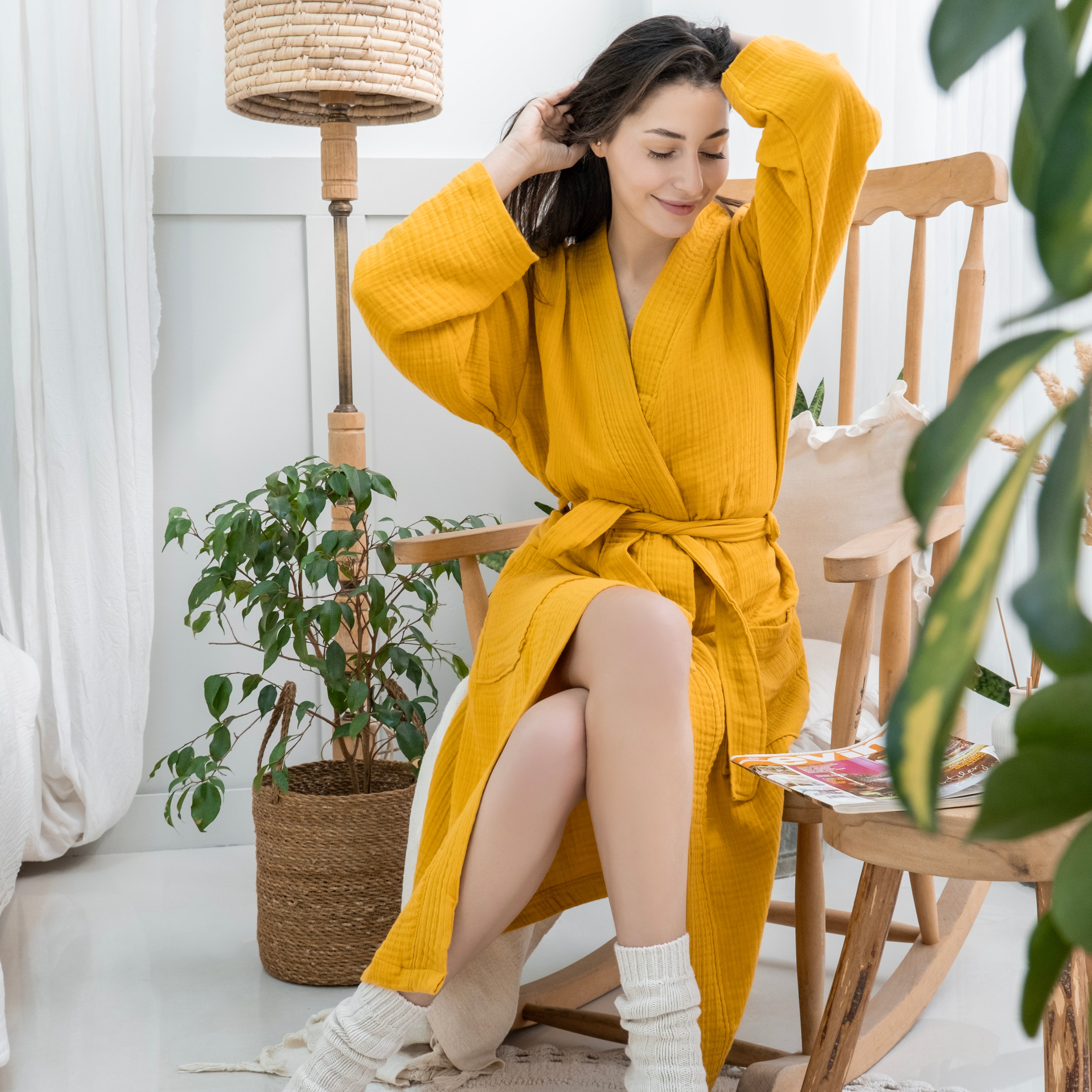 Aura Muslin Kimono Robe