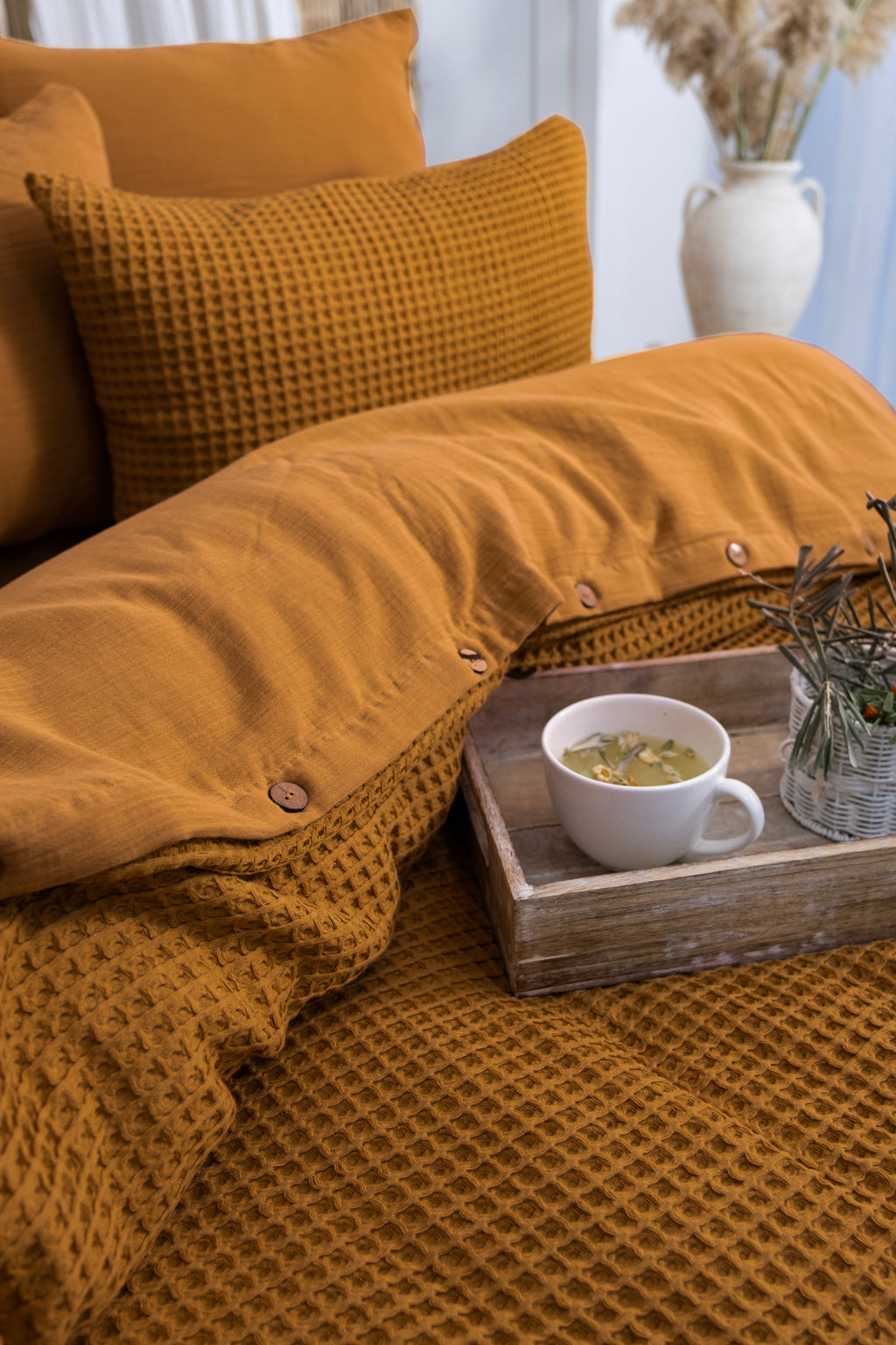 Hypnos Waffle Bedding Set