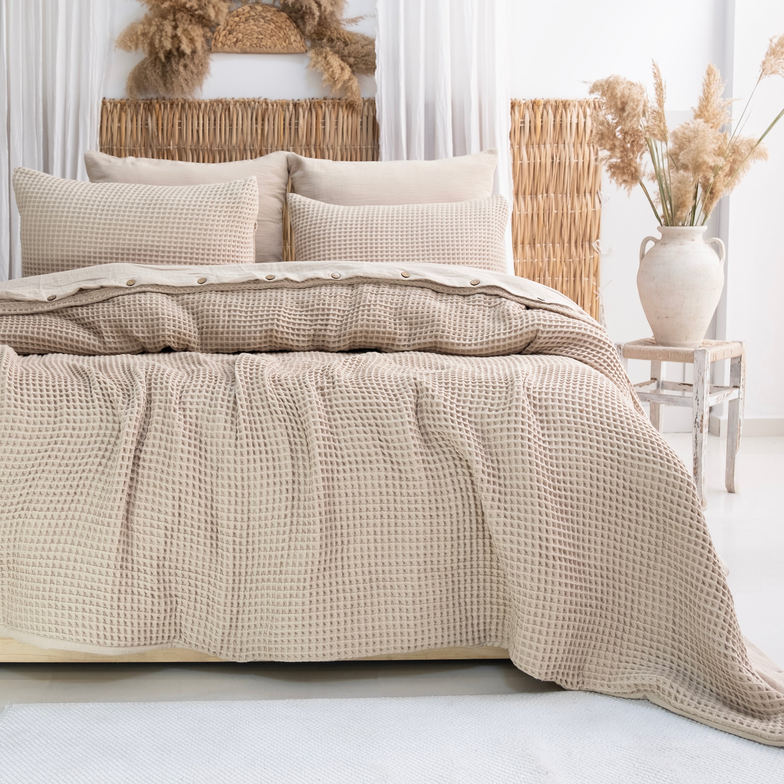 Hypnos Waffle Bedding Set