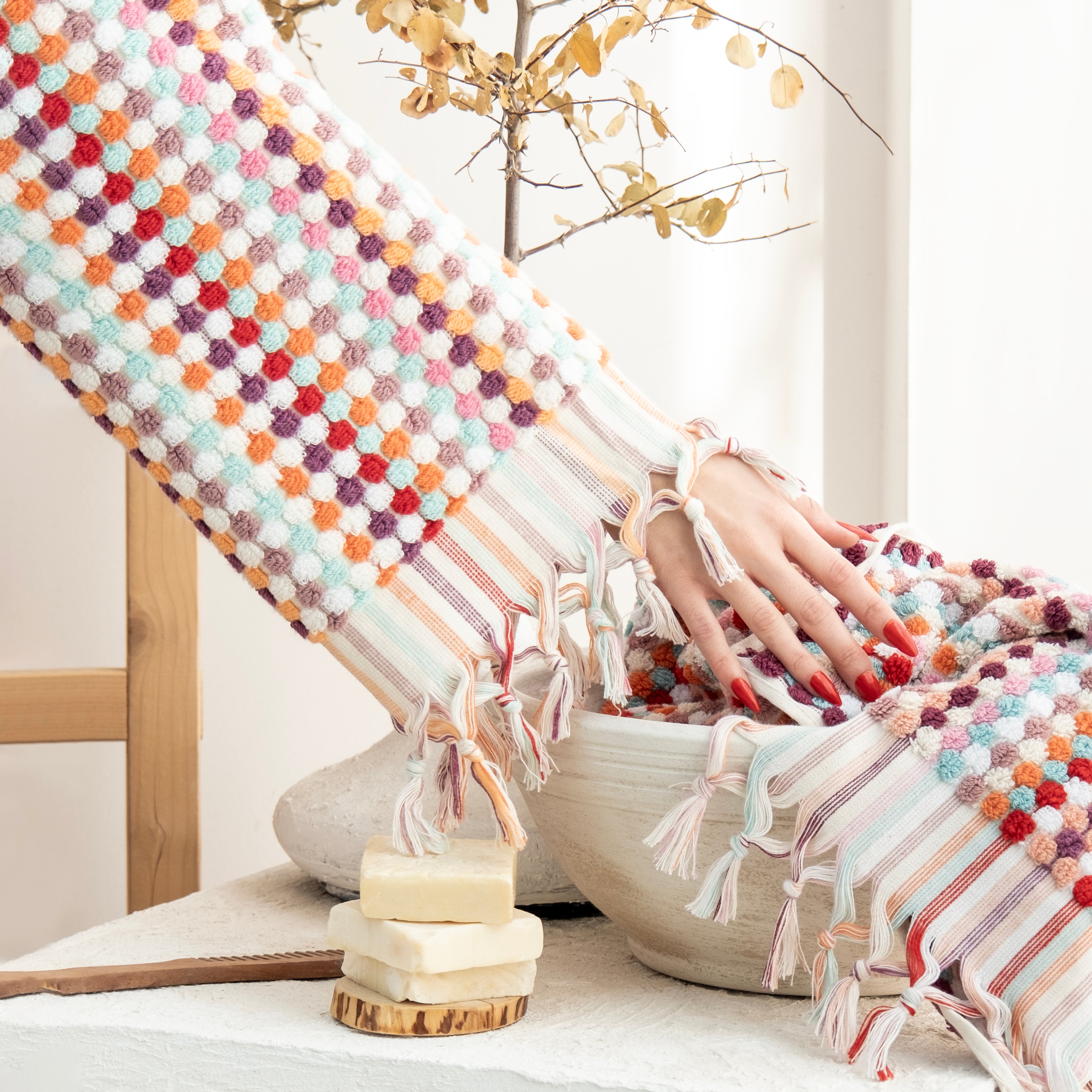 Pom Pom Bath & Spa Robe