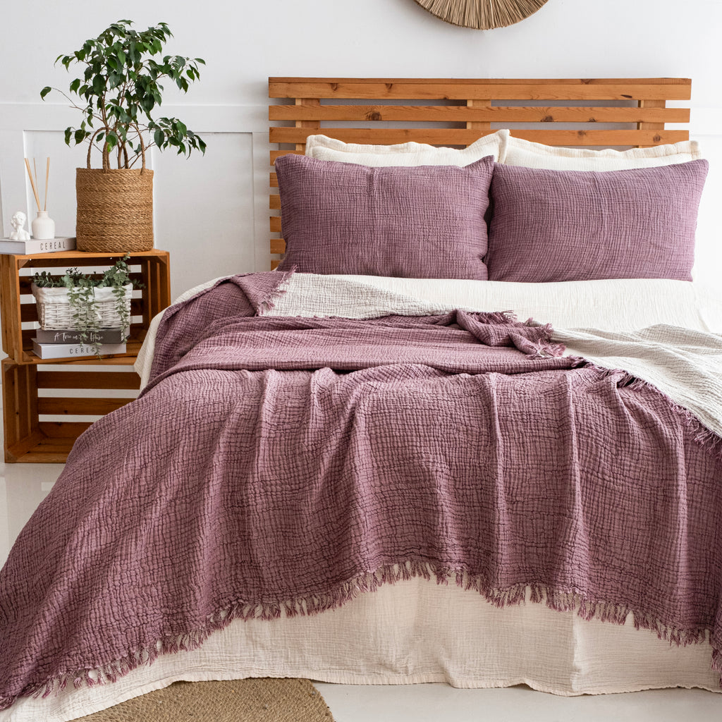 Lidya Soft 4-Layer Muslin Bedspread