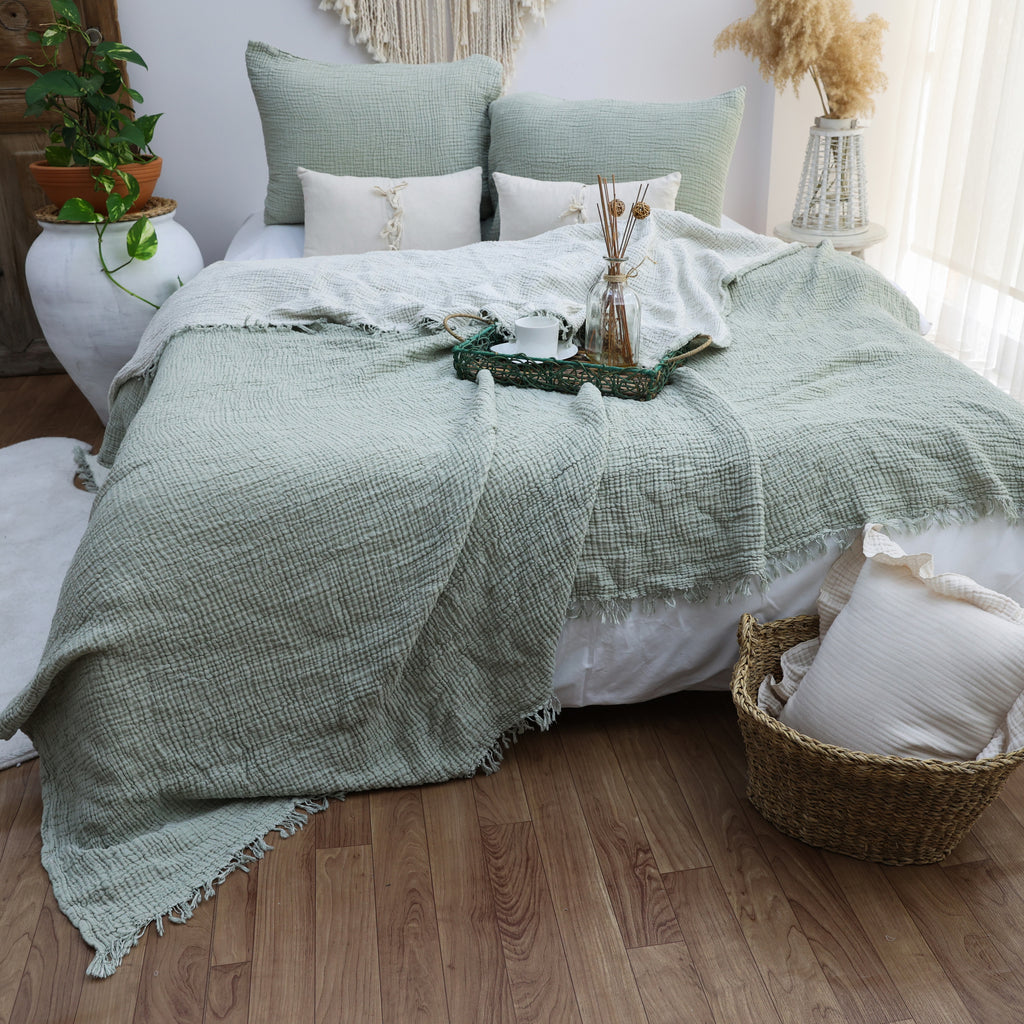 Lidya Soft 4-Layer Muslin Bedspread