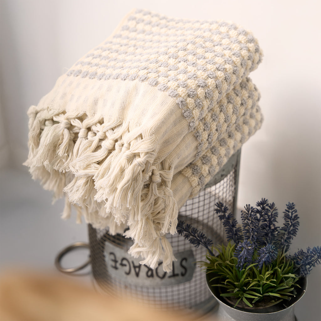 Pom Pom Hand & Bath Towel