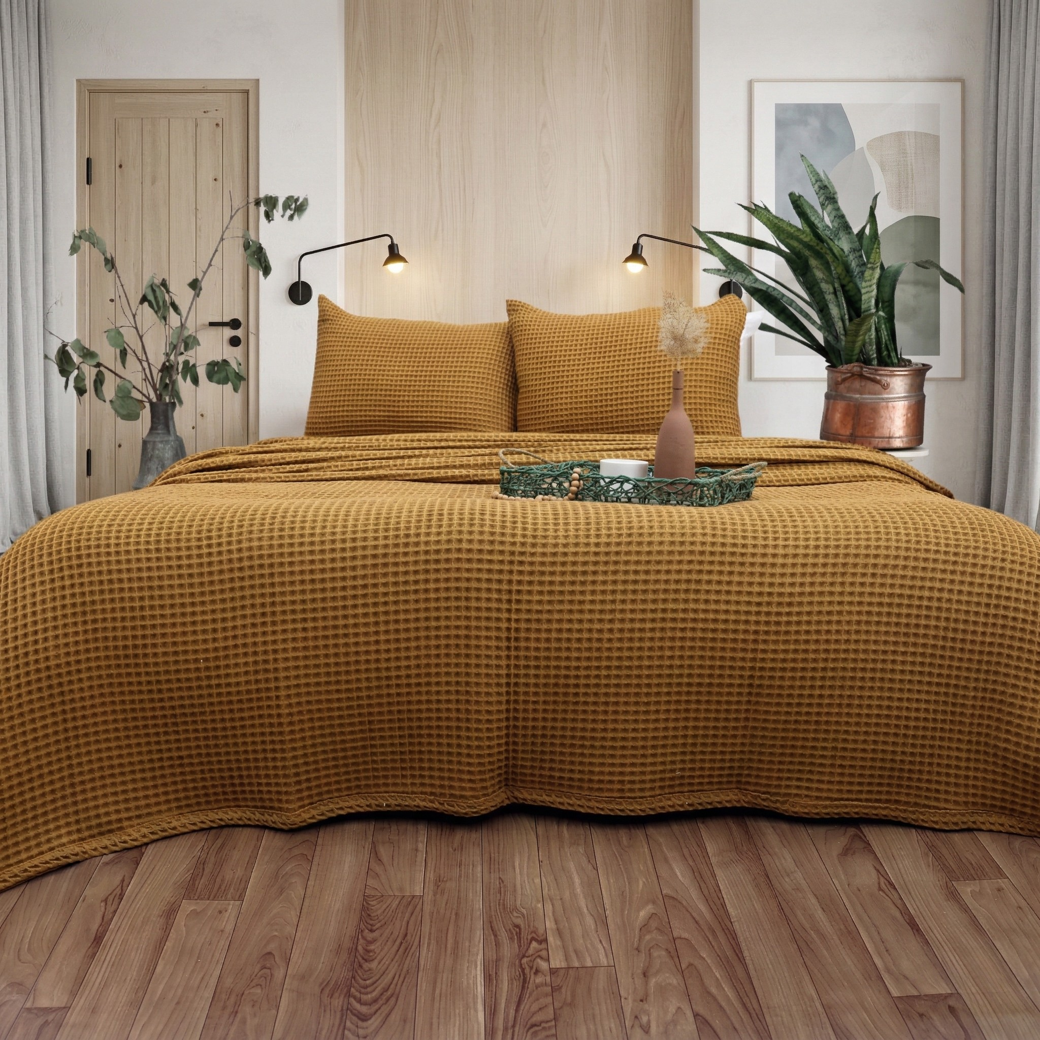 Hypnos Waffle Bedspread Collection