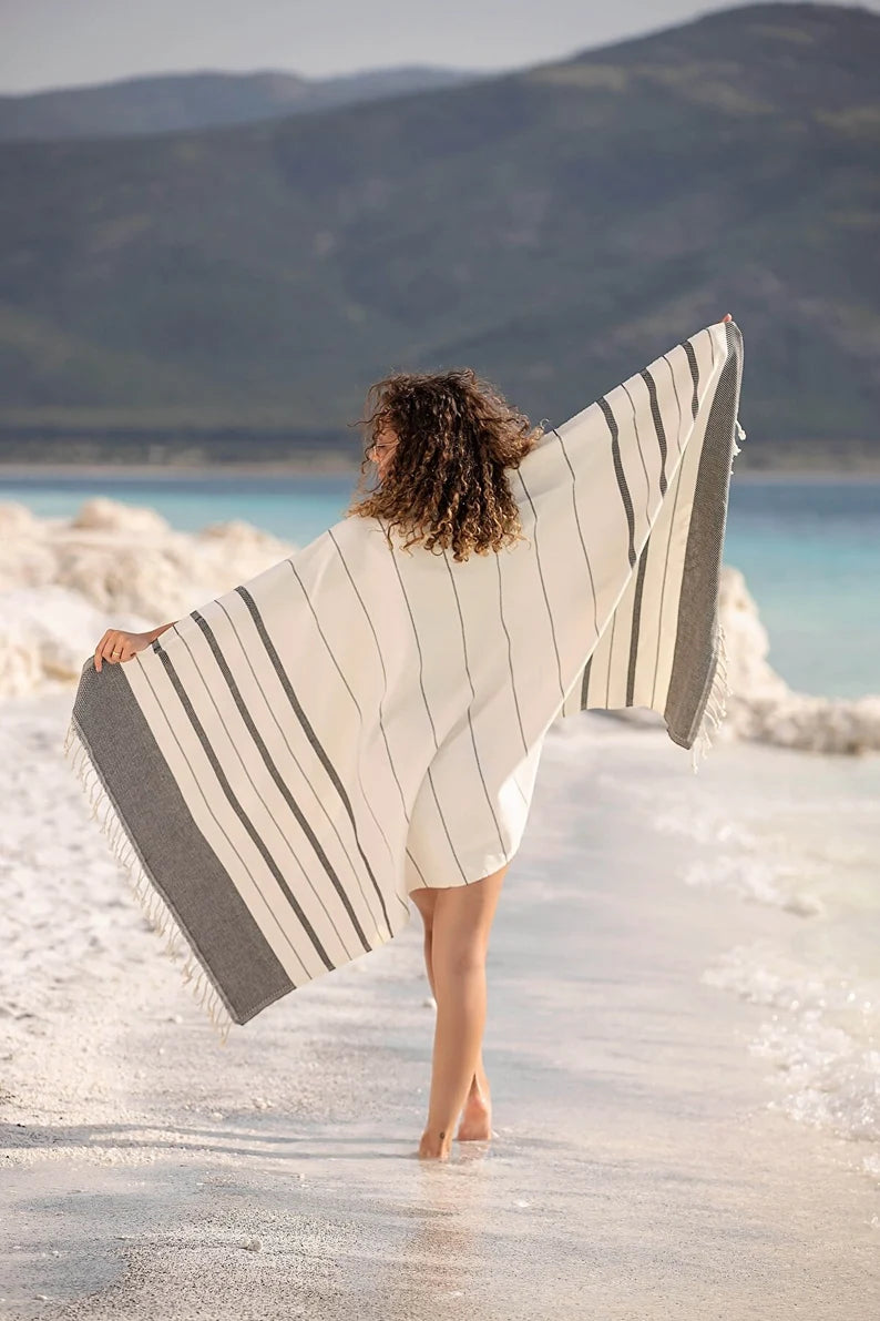 Organic Turkish Towel, Peshtemal, Beach Towel