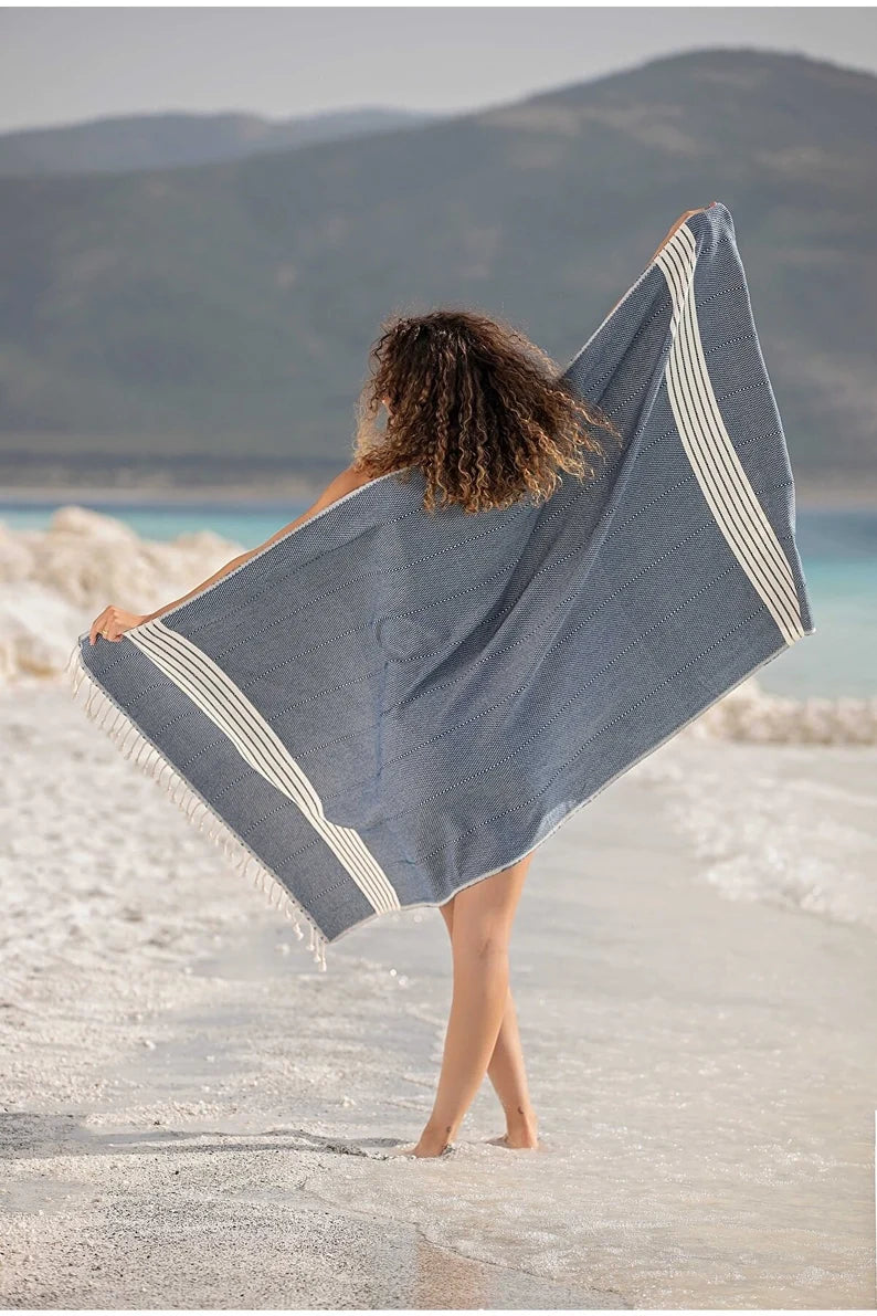 Organic Turkish Towel, Peshtemal, Beach Towel