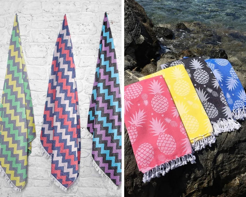 Organic Turkish Beach Towel, Quick Dry Towel, Peshtemal, Bachelorette Towel, Beach Blanket