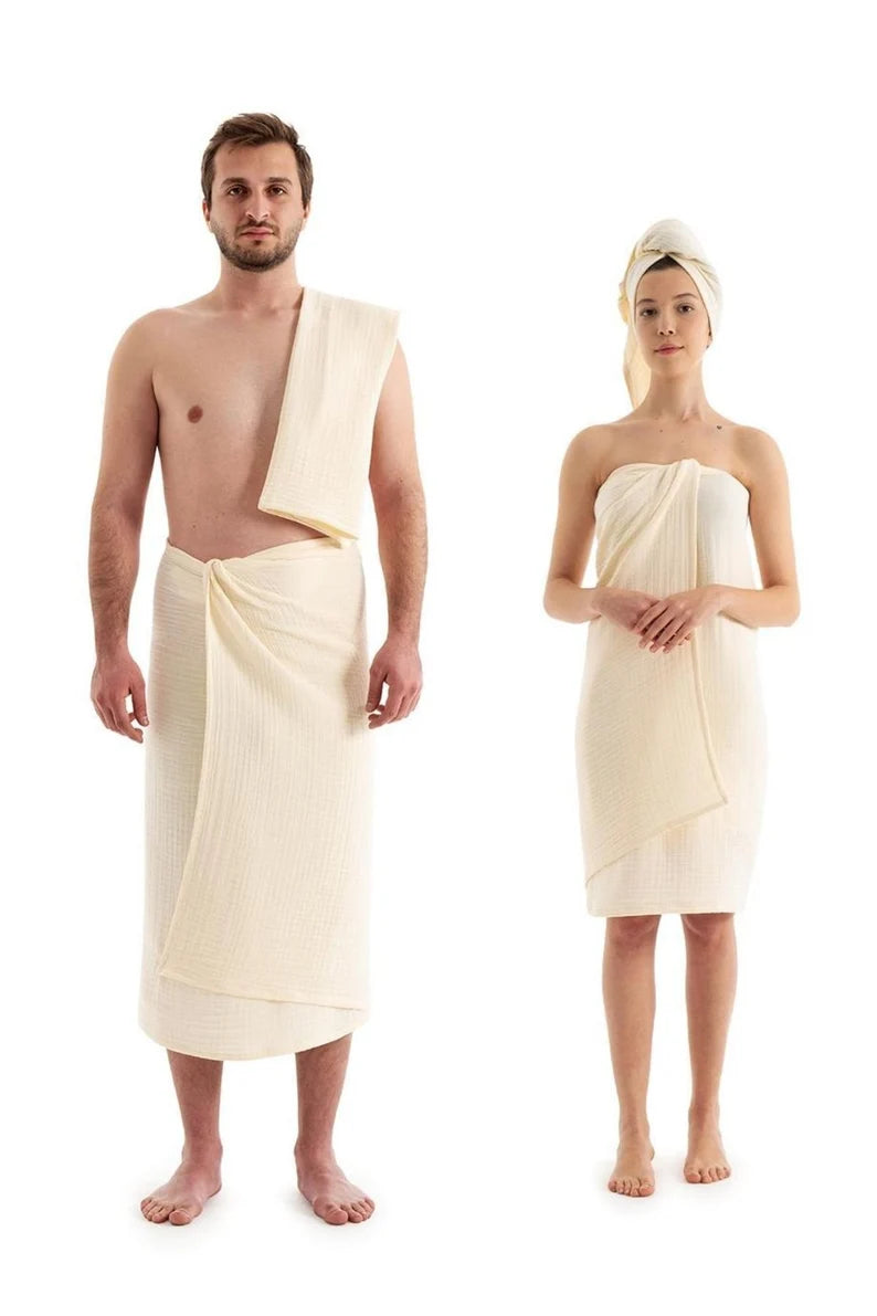 4 layers Organic Muslin Bath Towel Set, OEKO-TEX Certified ,Turkish Soft Bath Towel, Basic Beach Towel