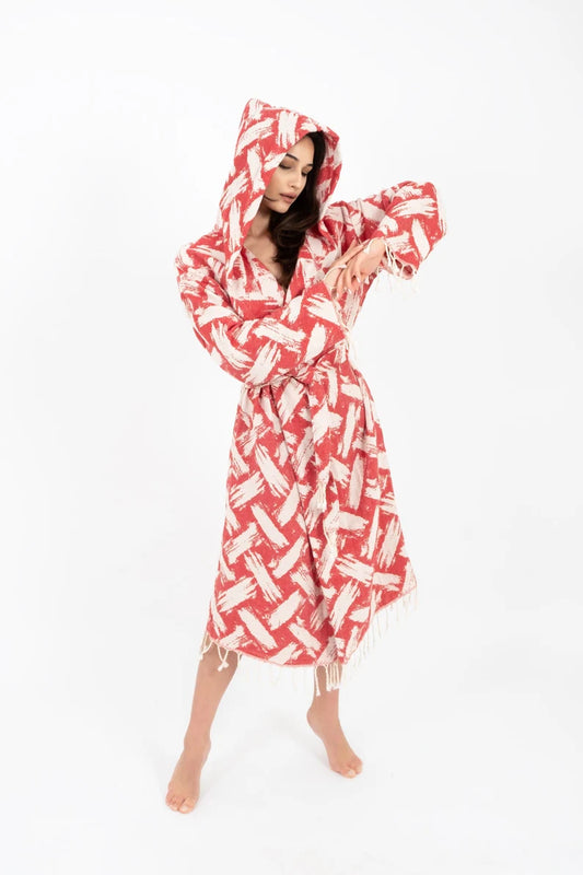 Bamboo Hoodie Beach Robe, Bridesmaid Robe, Beach Kimono, Cotton Kimono or Bathrobe