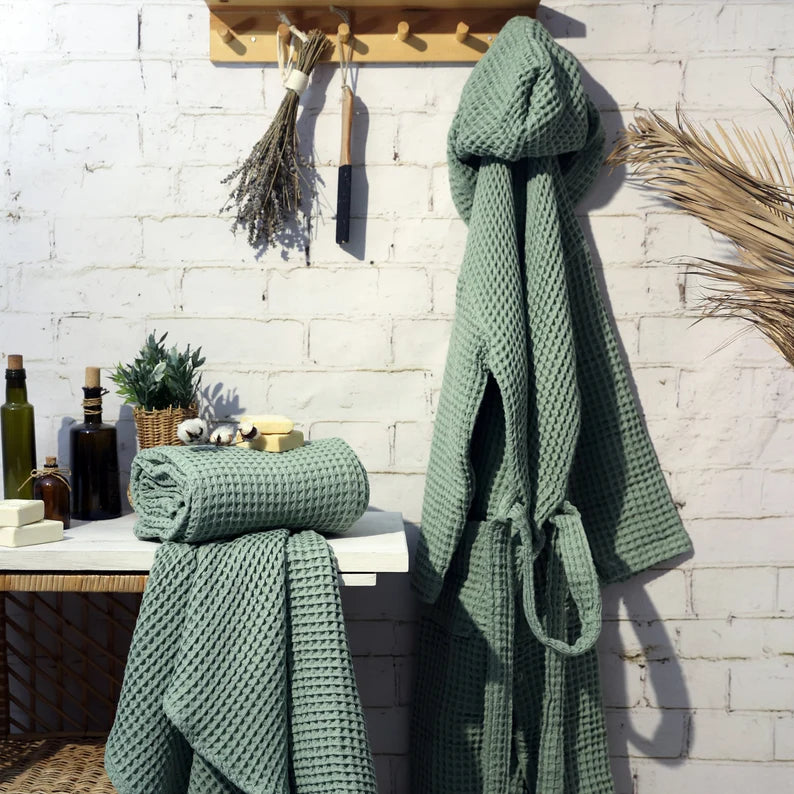 Cherry Waffle Turkish Towel, Luxury Hand or Bath Towel, Unique Housewarming Gift